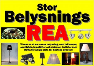 Belysning REA aug 2013